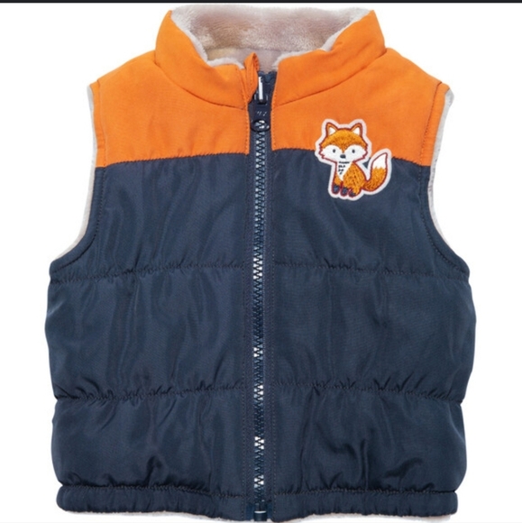 Robeez Fox Reversible Vest Size 6-9 Months - Picture 1 of 4